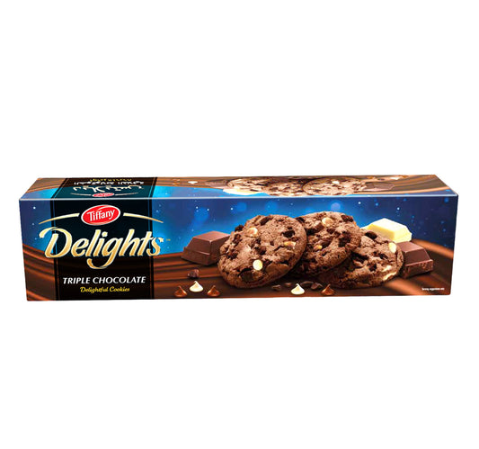 Tiffany Delights ChocoChip Cookies Triple Chocolate 90 g Lulu Hypermarket
