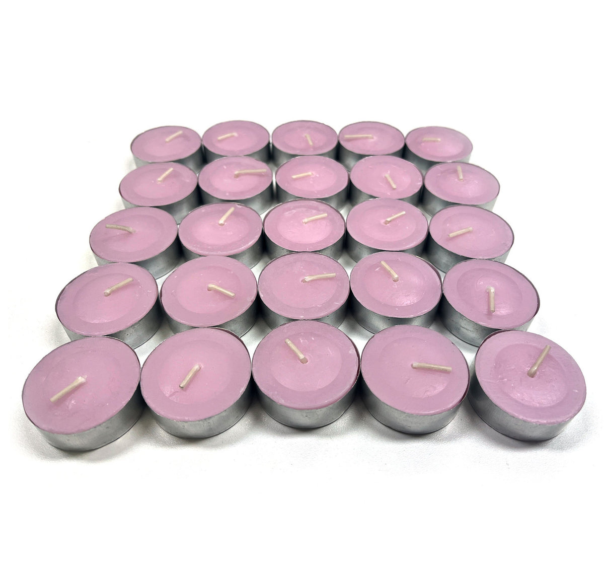 Maple Leaf Scented Tealight Candle Set 25pcs Pink Rose