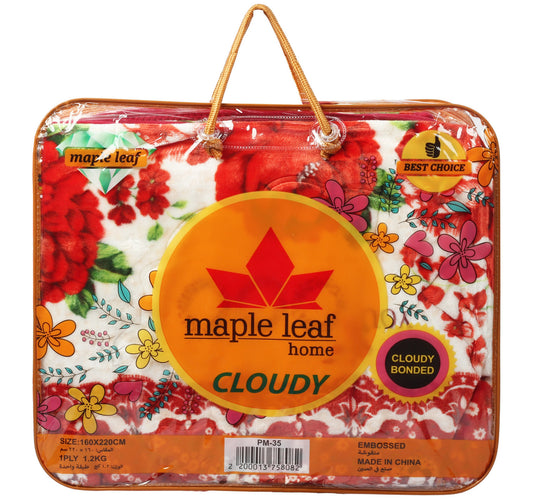 Maple Leaf Home Cloudy Blanket 160 x 220cm 1.2kg