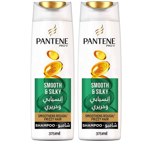Pantene Pro-V Smooth & Silky Shampoo Value Pack 2 x 375 ml