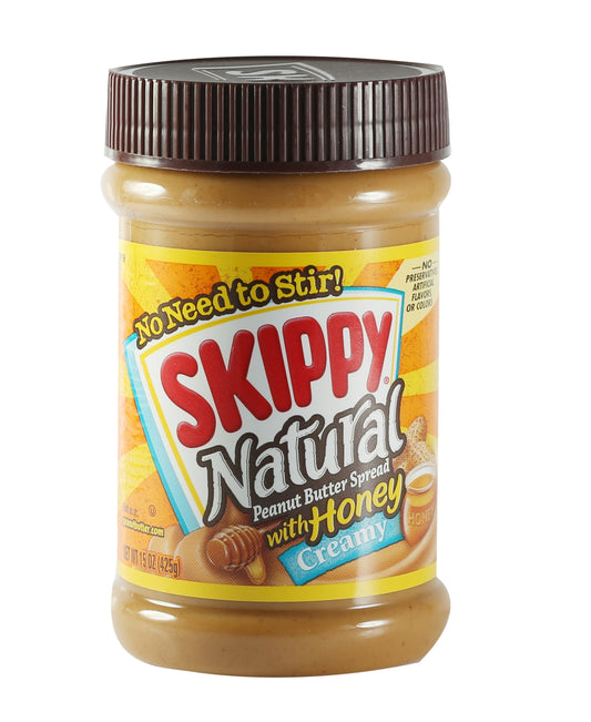 Skippy Natural Peanut Butter Spread with Honey Gluten Free 425 g Lulu Hypermarket