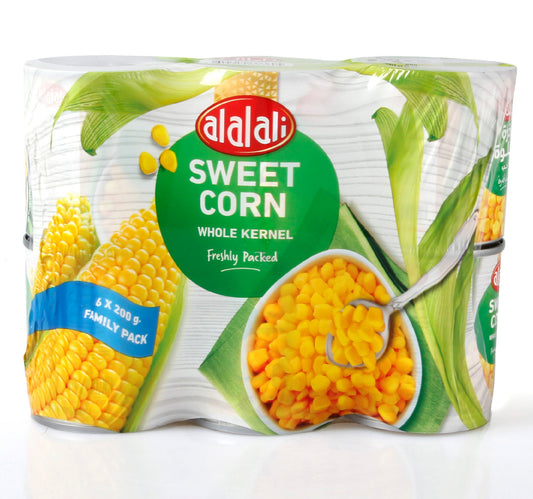 Al Alali Whole Kernel Sweet Corn Value Pack 6 x 200 g Lulu Hypermarket
