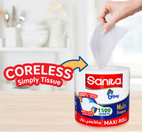 Sanita Gipsy Multi Purpose Maxi Roll Tissue 1500 Sheets
