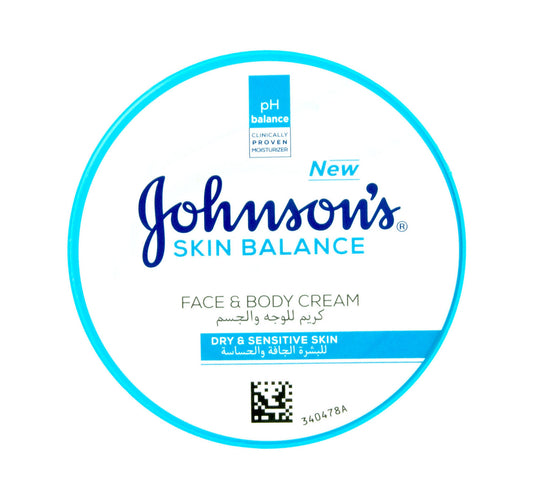 Johnson's Skin Balance Face & Body Cream Dry & Sensitive Skin 300 ml