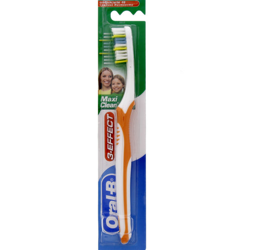 Oral-B Toothbrush 3 Effect Maxi Clean Medium Assorted Color 1 pc