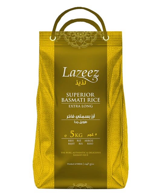 Lazeez Superior Extra Long Basmati Rice 5 kg Lulu Hypermarket
