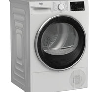 Beko Condenser Tumble Dryer, 15 Programmes, 9 kg, White, DC9W