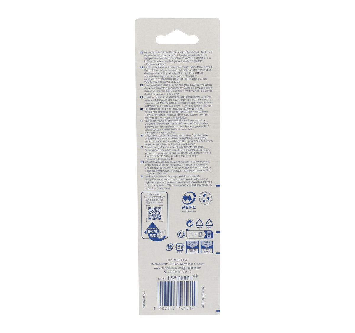Staedtler HB Pencil + Sharpner + Eraser
