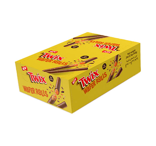 Twix 2x Wafer Rolls 24 x 22.5 g Lulu Hypermarket