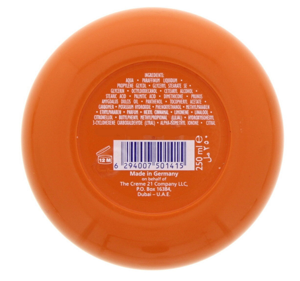 Creme 21 Moisturizing Cream 250 ml