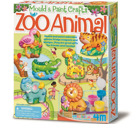 4M Mould And Paint Crafts Zoo Animal, 4753