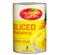 California Garden Canned Pineapple Slices In Light Syrup 850 g