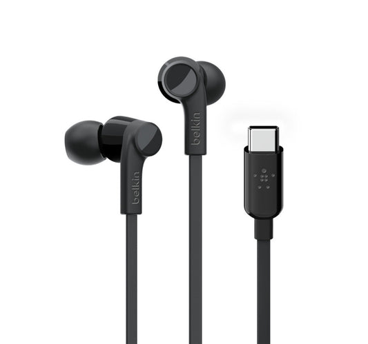 Belkin SOUNDFORM Headphones with USB-C Connector (USB-C Headphones-G3H0002BTBLK)-Black Lulu Hypermarket
