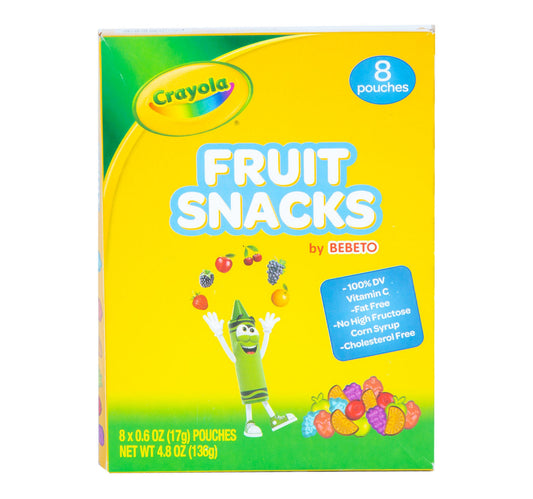 Crayola Bebeto Fruit Snacks 8 pcs 136 g Lulu Hypermarket