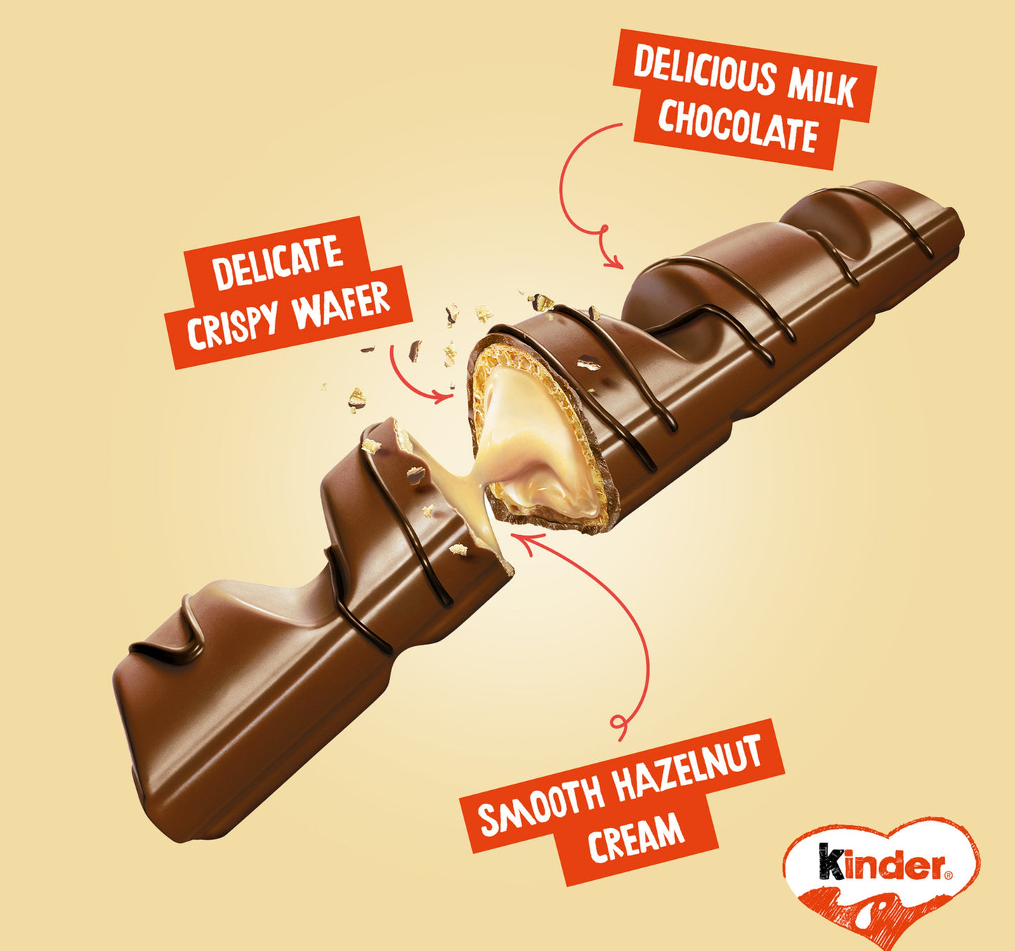 Kinder Bueno Milk Chocolate Bar 5 x 2 Bars 215 g