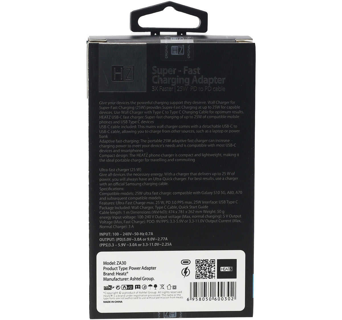Heatz Fast Charging Adapter ZA30