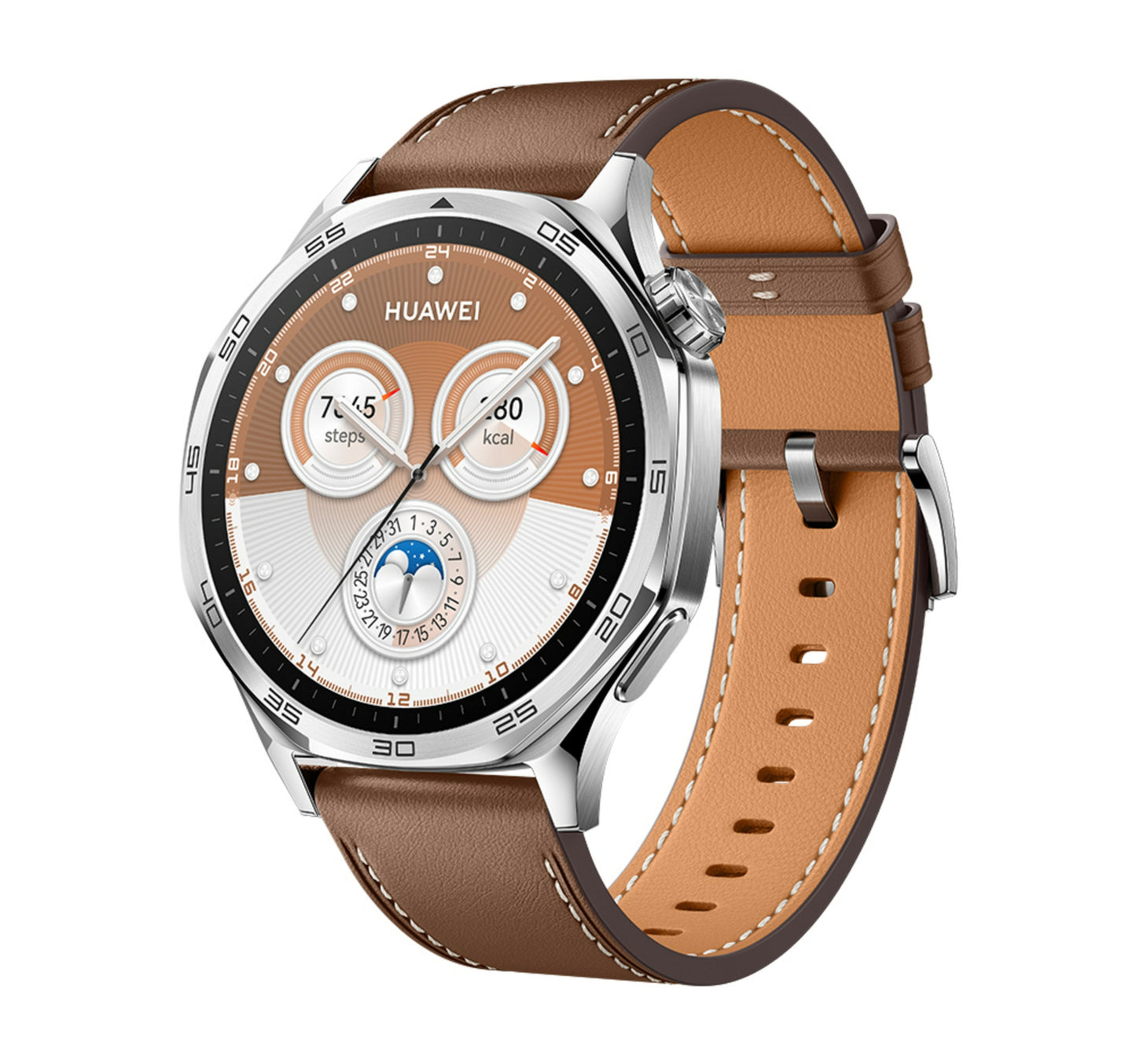 Huawei Watch GT 5 Smartwatch, 1.43 inches AMOLED Display, Brown Sultan Center