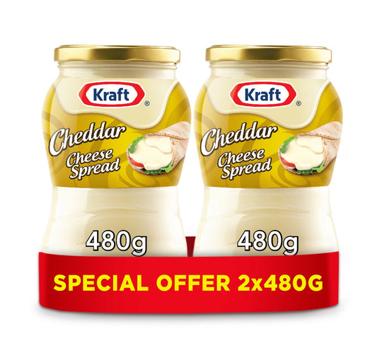 Kraft Cheddar Cheese Spread Original 2 x 480 g Lulu Hypermarket