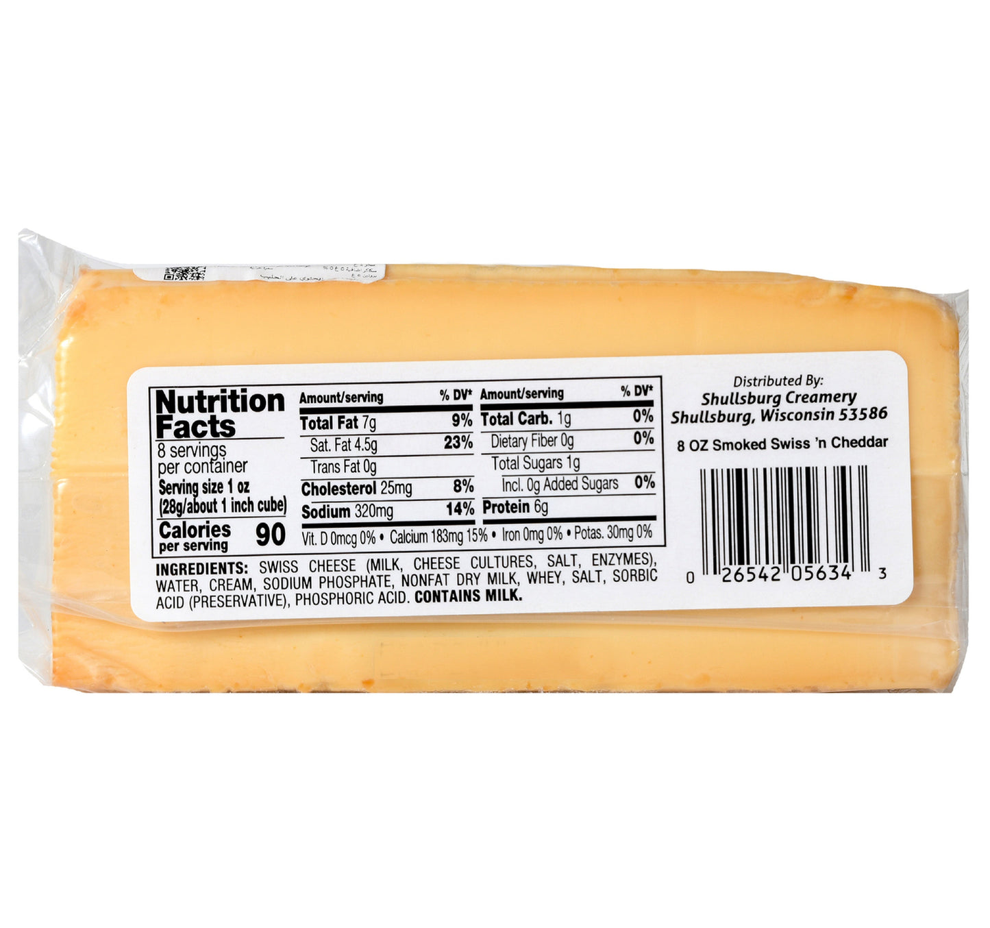 Shullsburg Smoked Swiss'n Cheddar 227 g Sultan Center