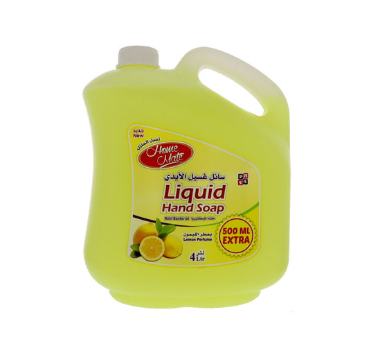Home Mate Liquid Hand Soap Lemon Perfume 4 Litres + 500 ml
