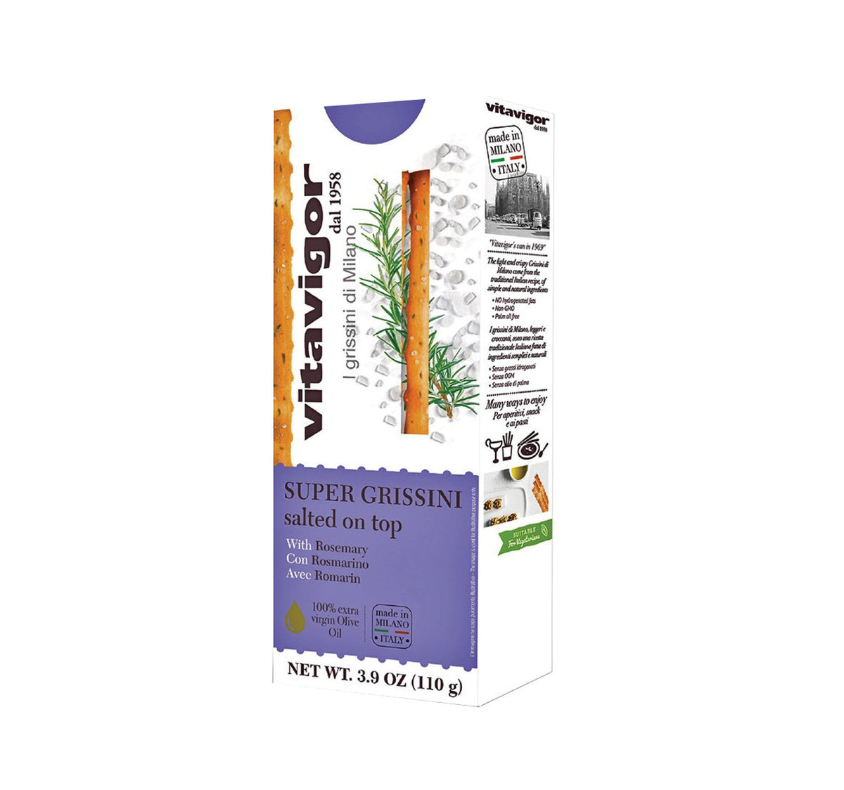 Vitavigor Grissini with Rosemary Salted on Top 110 g
