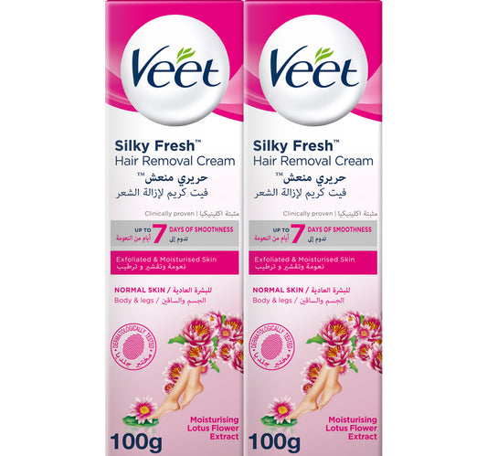 Veet Hair Removal Cream Normal Skin 2 x 100 g