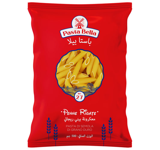 Pasta Bella Penne Rigate No.27 500 g Lulu Hypermarket