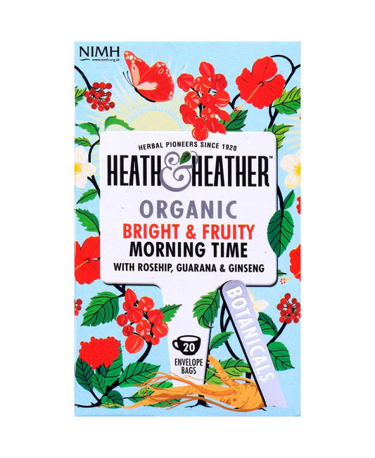 Heath & Heather Organic Bright & Fruity Morning Time Tea 20pcs