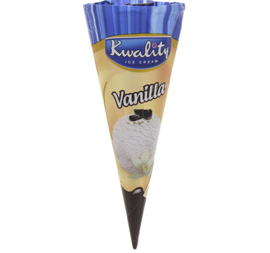Kwality Cone Vanilla Ice Cream 100 ml Lulu Hypermarket