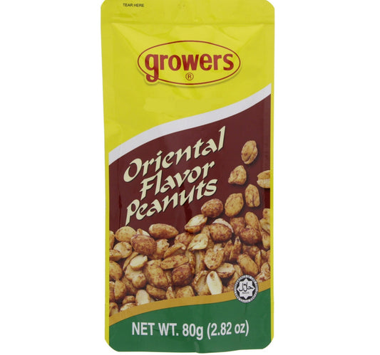 Growers Oriental Flavor Peanuts 80 g Lulu Hypermarket