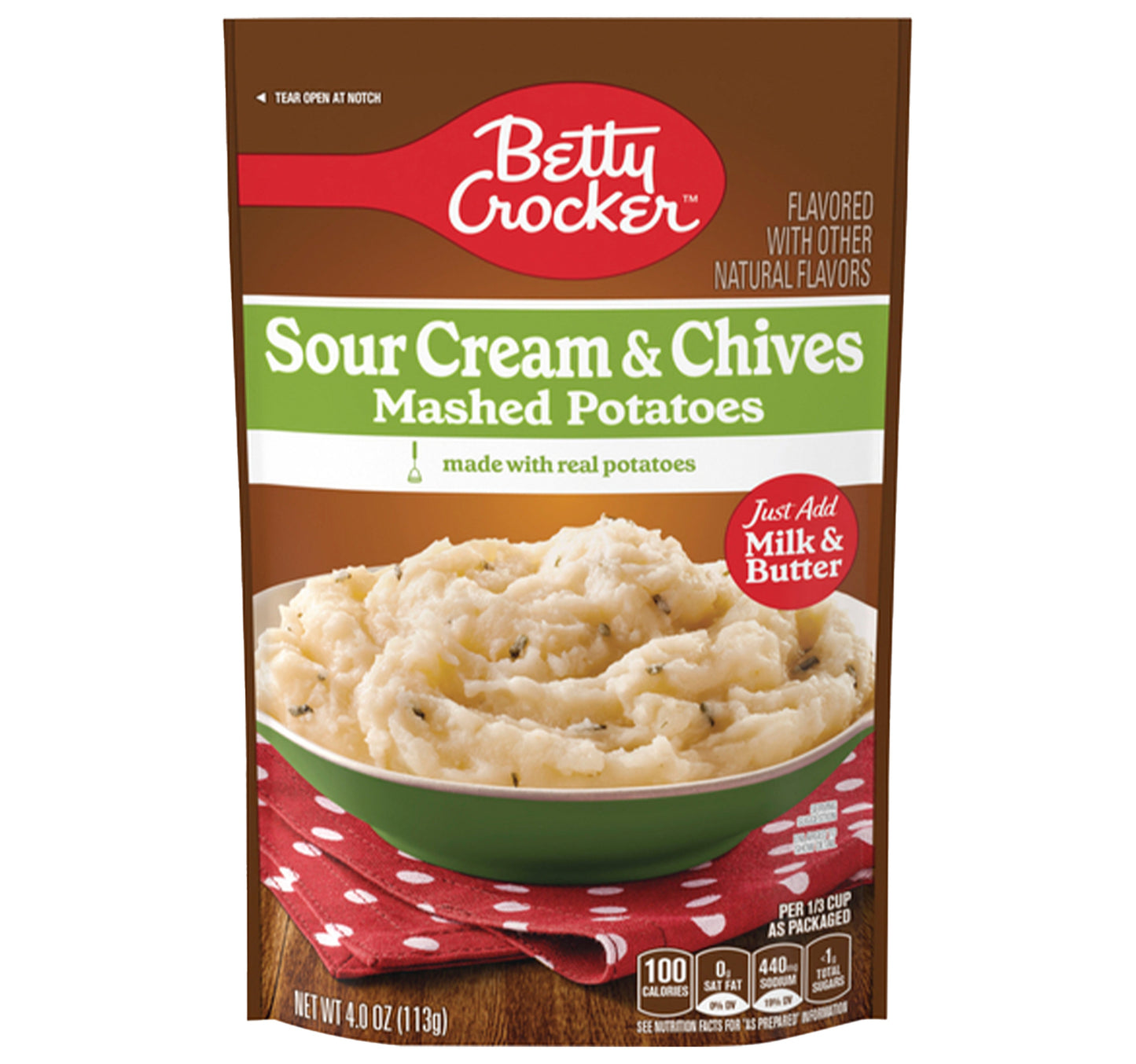 Betty Crocker Sour Cream & Chives Mashed Potatoes 113 g