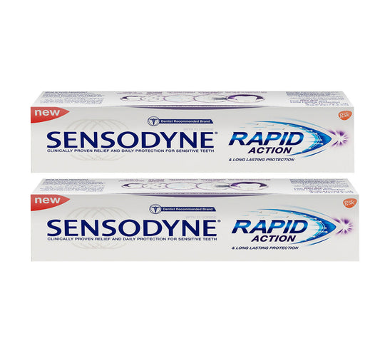 Sensodyne Rapid Action Long Lasting Protection Value Pack 2 x 75 ml