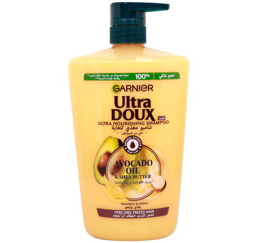 Garnier Ultra Doux Ultra Nourishing Shampoo Avocado Oil & Shea Butter 1 Litre