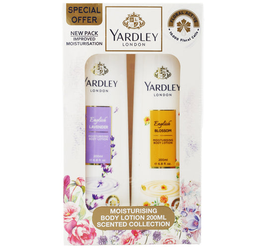 Yardley Body Lotion Assorted Value Pack 2 x 200 ml