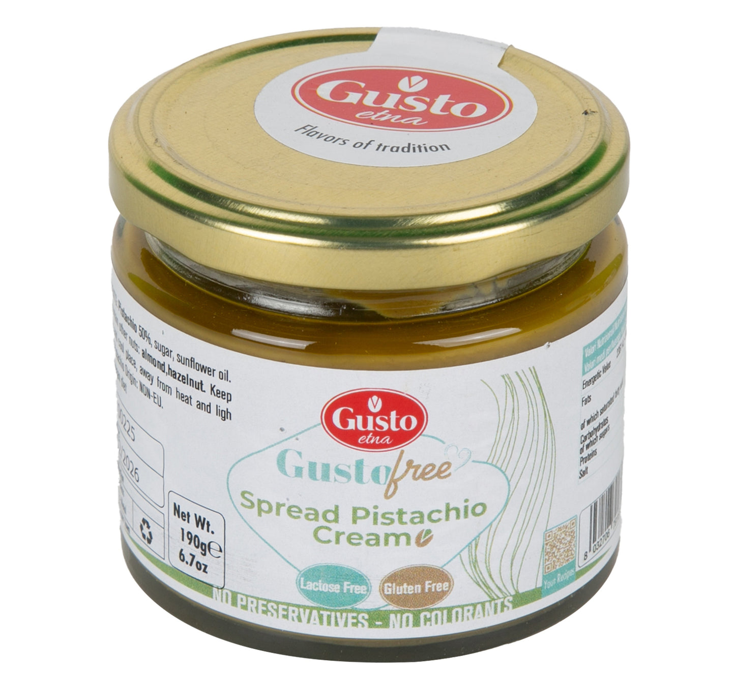 Gusto Etna Spread Pistachio Cream 190 g