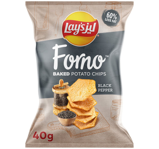 Lay's Forno Black Pepper Baked Potato Chips 40 g Lulu Hypermarket