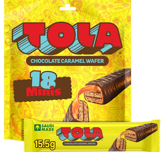 Nestle Tola Minis Chocolate Caramel Wafer 18 x 15.5 g Lulu Hypermarket