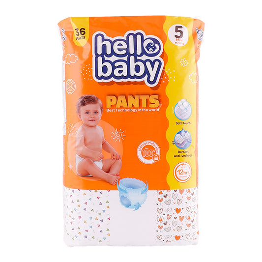 حفاضات هيلو بيبي مقاس 5 ماكسي 11-18 كجم 36 قطعة