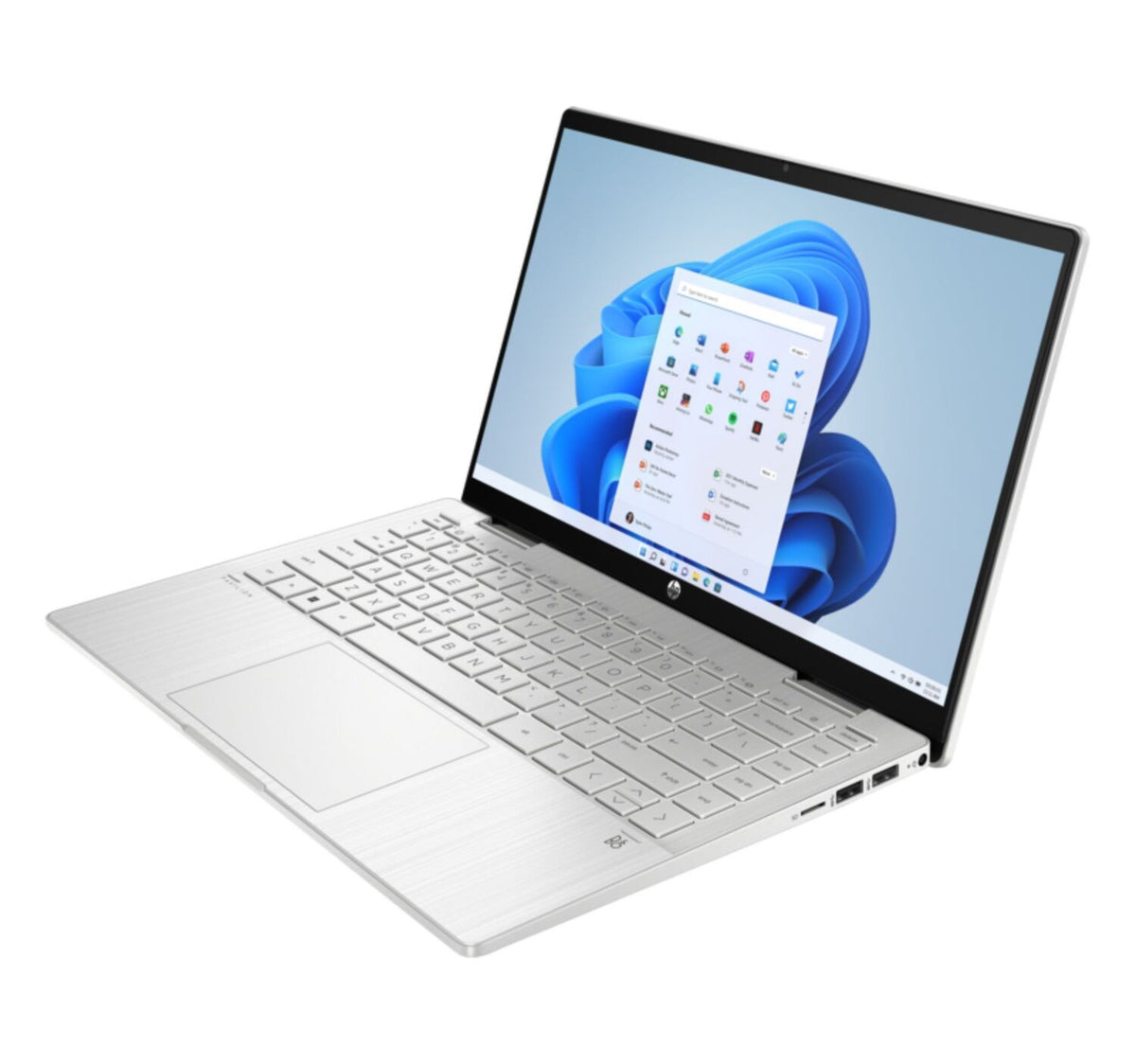 HP Pavilion x360 2-in-1 Laptop, 14 inches FHD Touch Display, Intel Core i5, 8 GB RAM, 512 GB SSD, Windows 11 Home, Natural Silver, 14-ek0007ne
