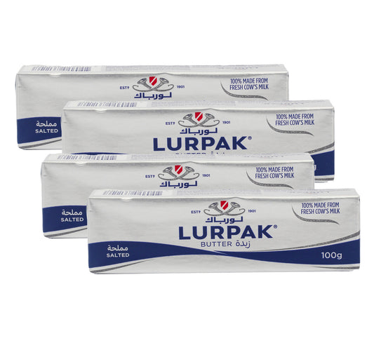 Lurpak Salted Butter Value Pack 4 x 100 g Lulu Hypermarket