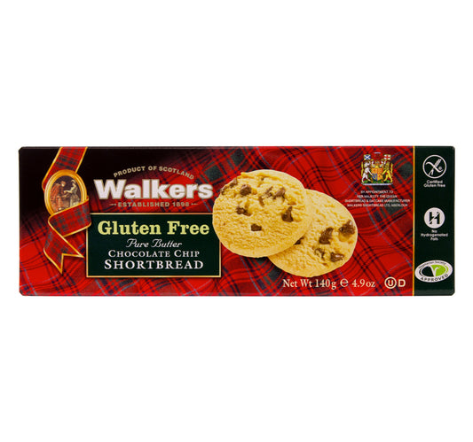 Walkers Gluten Free Pure Butter Chocolate Chip Shortbread 140 g Lulu Hypermarket