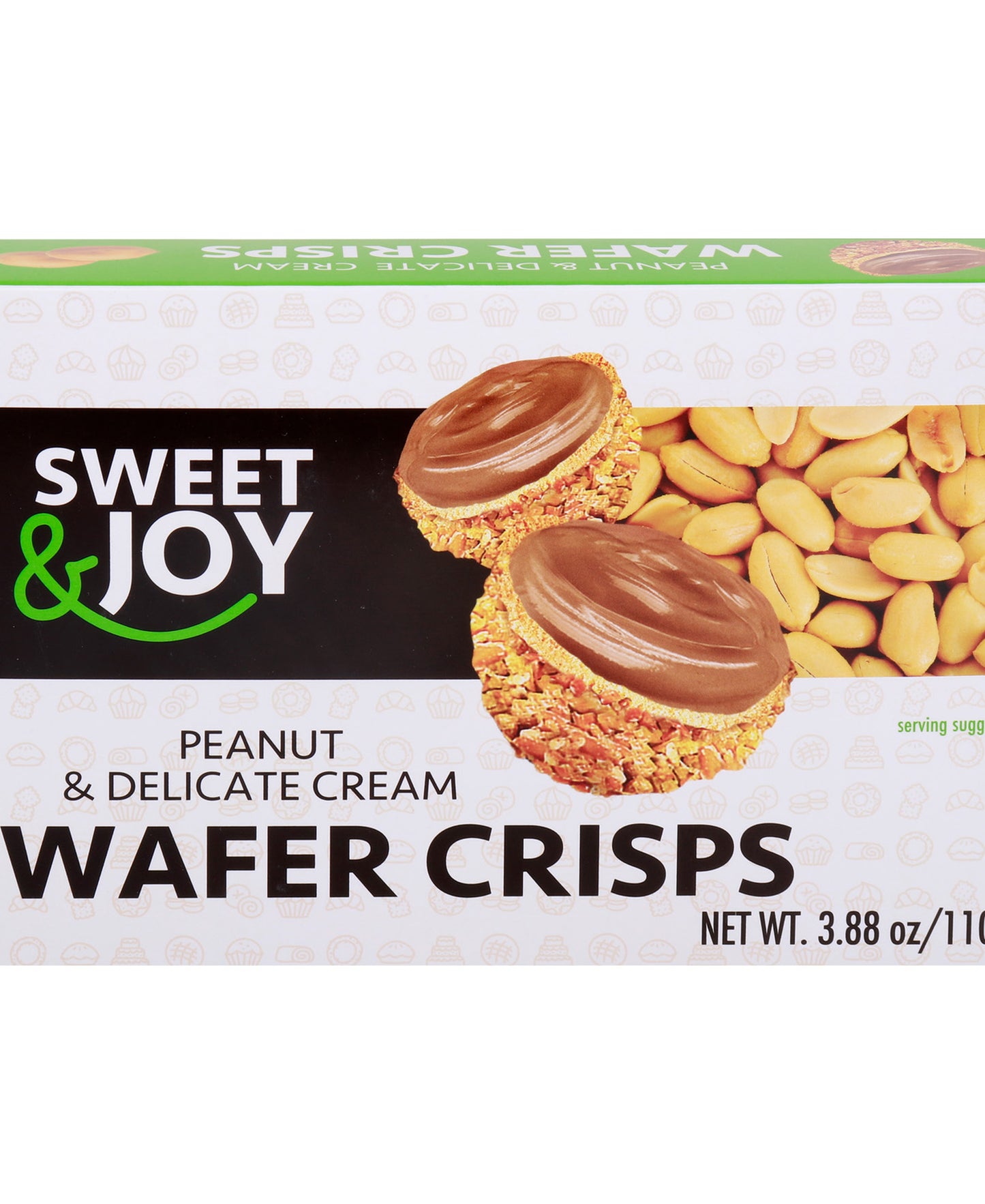 Sweet & Joy Peanut & Delicate Cream Wafer Crisps 110 g