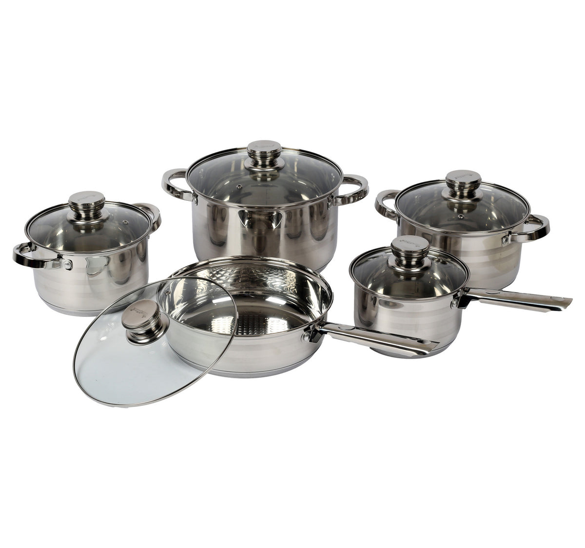 Chefline Stainless Steel Cookware Set 10pcs AS01