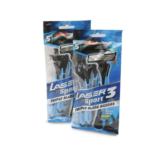 Laser Sport 3 Disposable Razor Value Pack 10 pcs