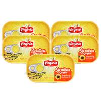 Virginia Sardines In Sunflower Oil Value Pack 5 x 125 g