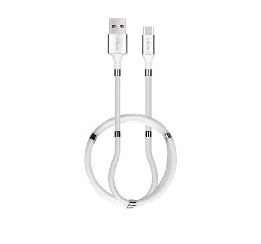 Trands Magnetic Absorption Type-C Data Cable, Portable Self Winding Clutter CA550 Lulu Hypermarket