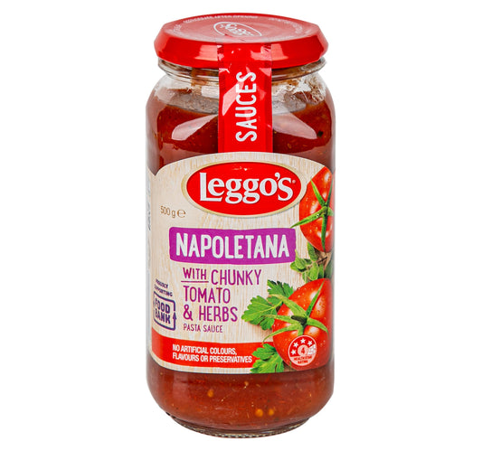 Leggo's Napoletana with Chunky Tomato Herbs Pasta Sauce 500 g Lulu Hypermarket