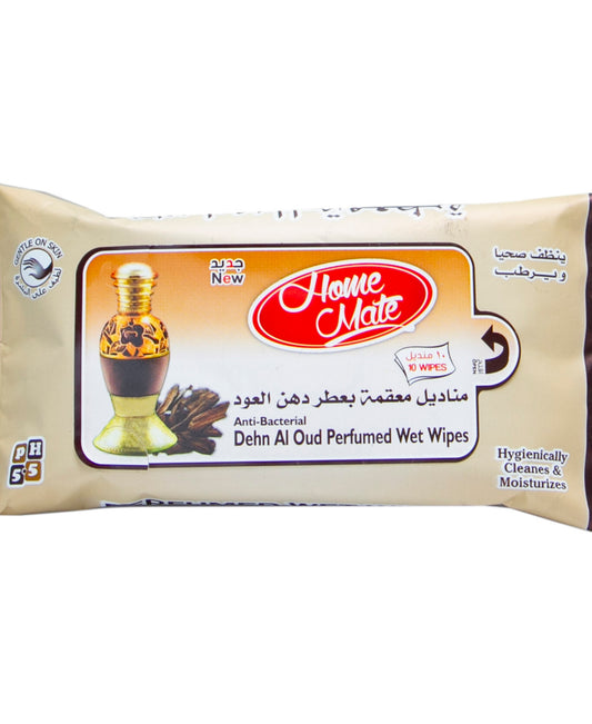 Home Mate Dehn Al Oud Perfumed Wet Wipes 10pcs