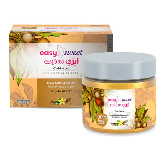 Easy Sweet Shea Butter & Vanilla Cold Wax Hair Removal 200 g