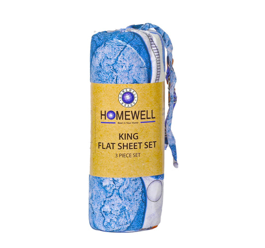 Homewell Bed Sheet 3pcs Set 240 x 260cm Microfiber Assorted